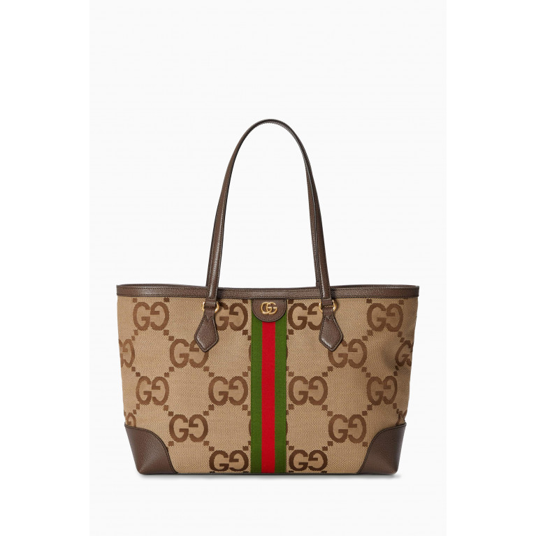 Gucci - Medium Ophidia Jumbo GG Tote Bag in Canvas
