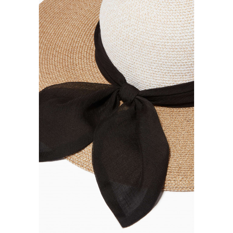 Eugenia Kim - Honey Sun Hat in Straw and Silk Chiffon