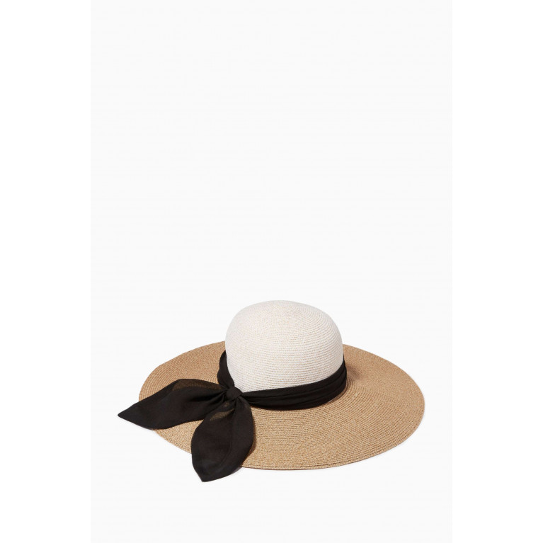 Eugenia Kim - Honey Sun Hat in Straw and Silk Chiffon