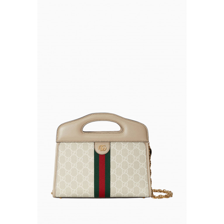 Gucci - Ophidia Mini Tote Bag in Supreme Canvas & Calf Leather