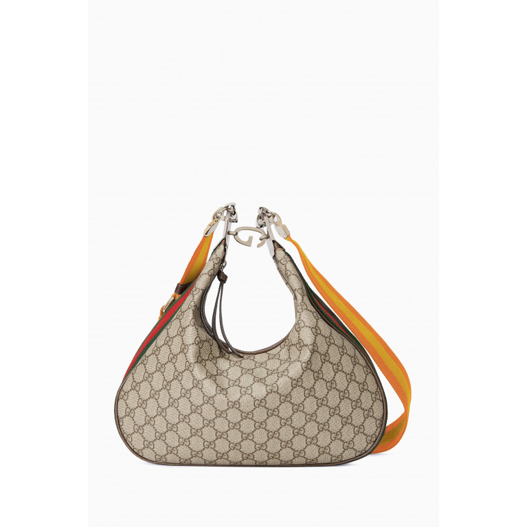 Gucci - Large Attache Shoulder Bag in GG Supreme Canvas