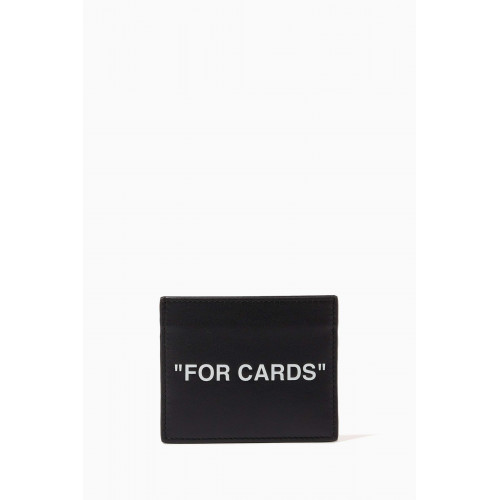 Off-White - "FOR CARDS" Card Holder in Leather