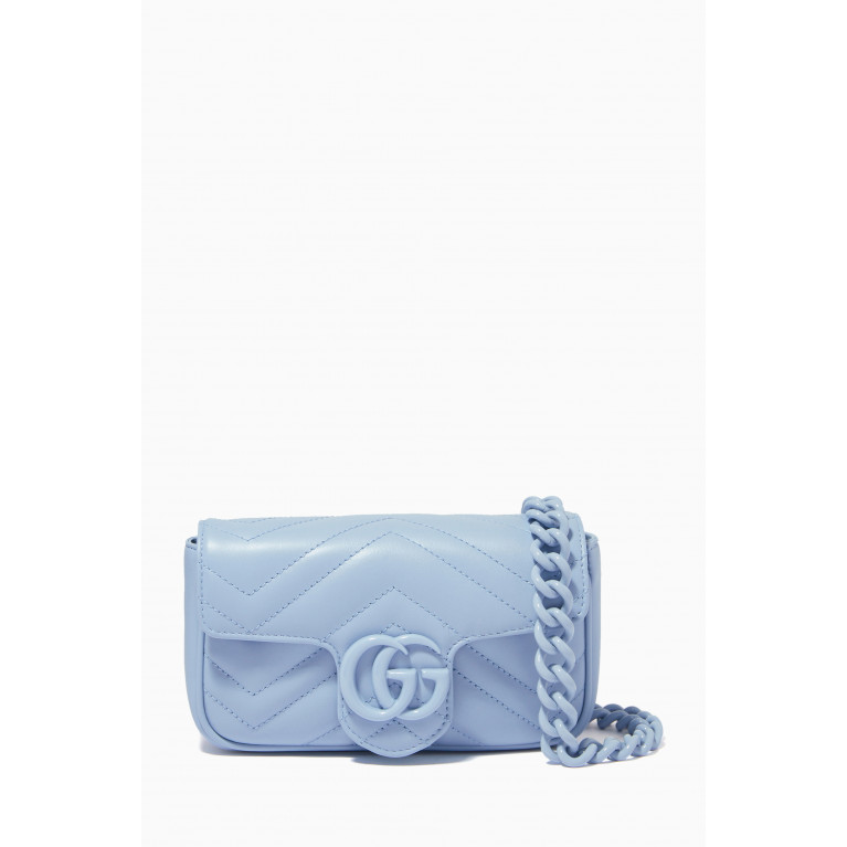 Gucci - GG Marmont 2.0 Belt Bag in Matelassé Leather Blue