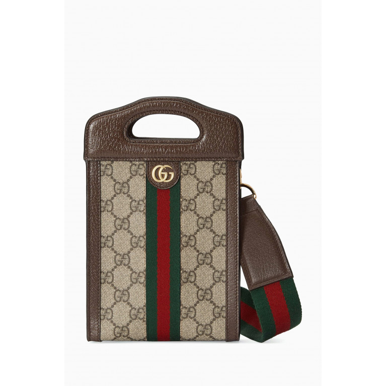 Gucci - Ophidia Top Handle Mini Bag in GG Supreme Canvas