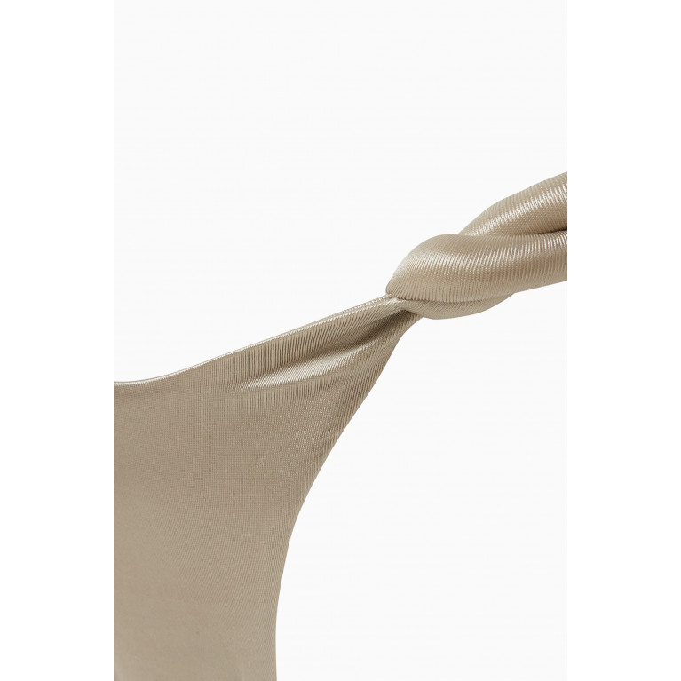 Isa Boulder - Chunky Rope Bikini Bottoms in Satin Stretch Nylon