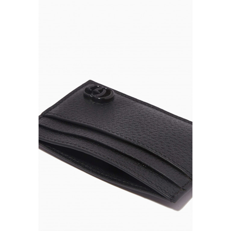 Gucci - GG Marmont Card Case in Leather Black