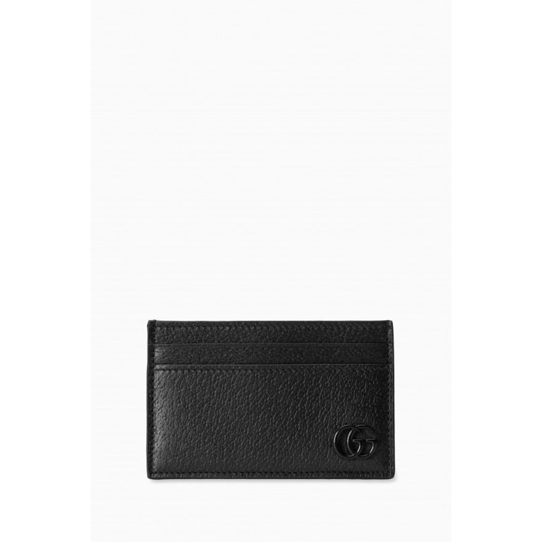Gucci - GG Marmont Card Case in Leather Black