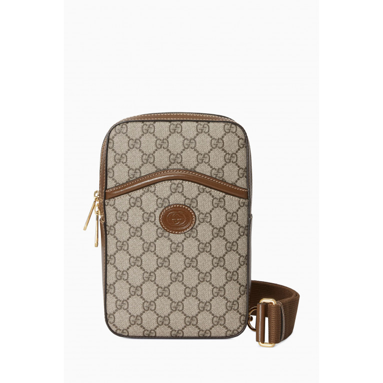 Gucci - Interlocking G Sling Bag in GG Supreme Canvas