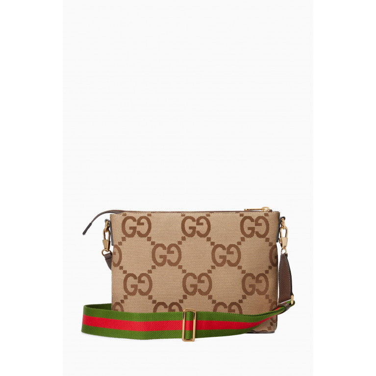 Gucci - Jumbo GG Messenger Bag in Logo Canvas