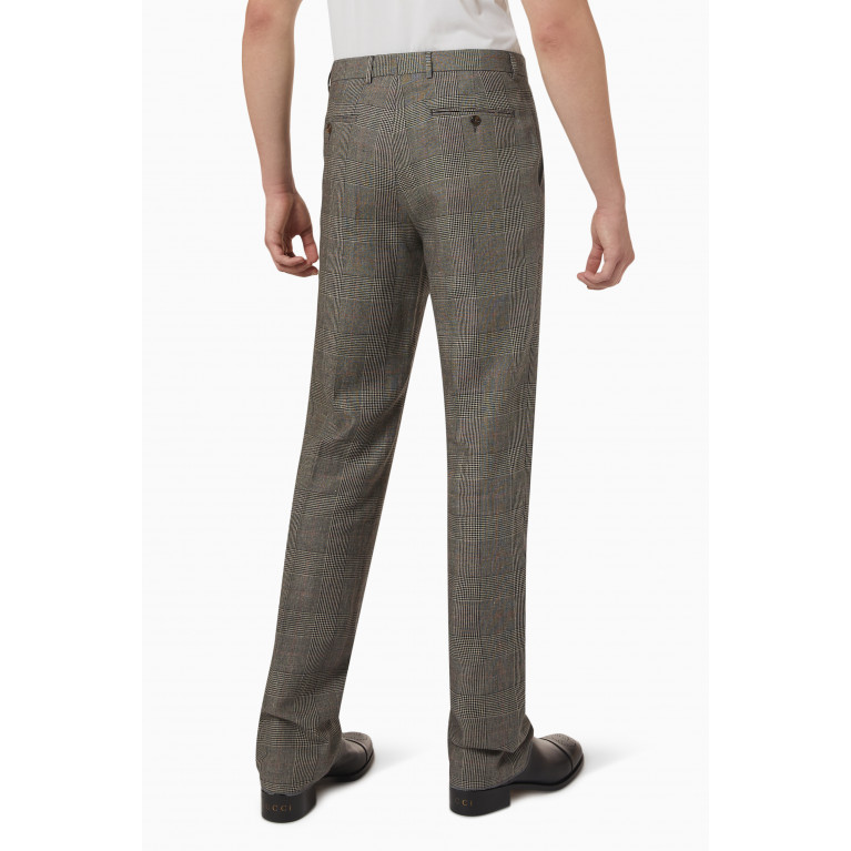 Gucci - Prince of Wales Pants in Wool & Linen