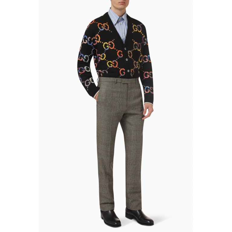 Gucci - Prince of Wales Pants in Wool & Linen
