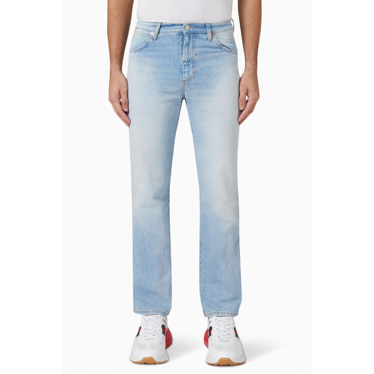 Gucci - Straight Jeans in Eco Washed Denim