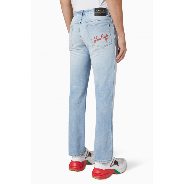 Gucci - Straight Jeans in Eco Washed Denim