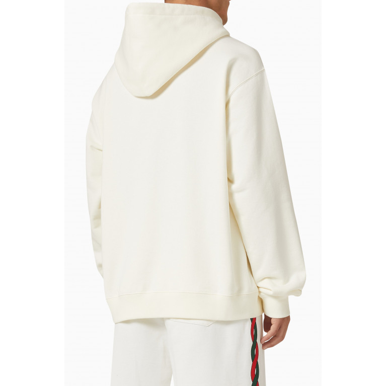 Gucci - Gucci Firenze 1921 Hooded Sweatshirt in Felted Cotton Jersey