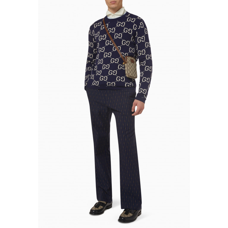 Gucci - Crewneck Sweater in Wool Jacquard