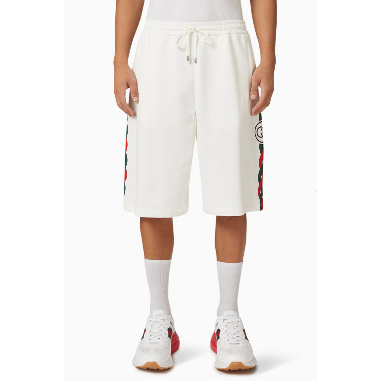 Gucci - Interlocking G Basket Shorts in Felted Cotton Jersey