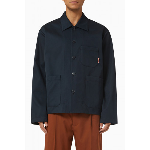 Acne Studios - Pink Flag Label Shirt Jacket in Cotton Twill