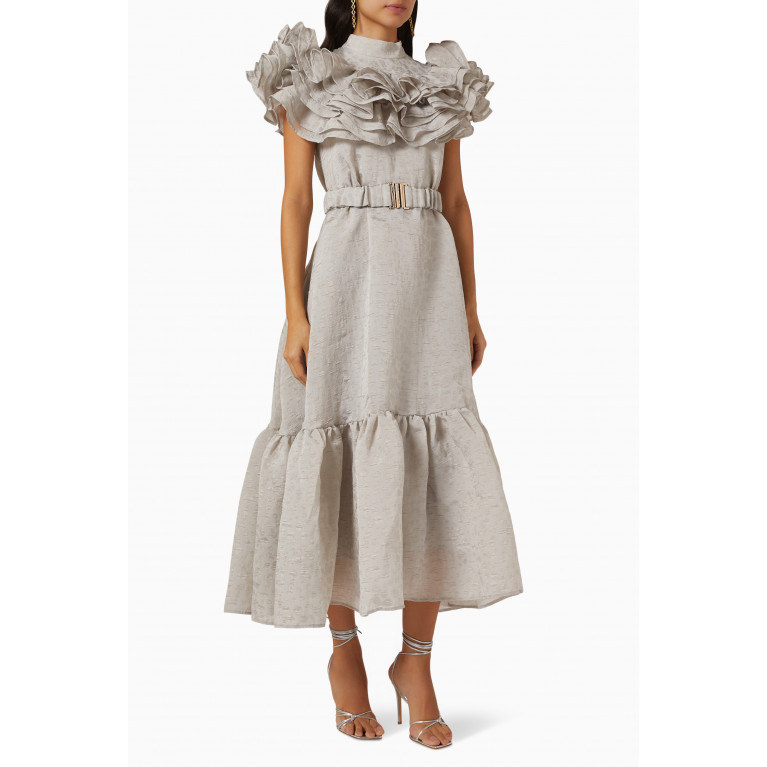 Poca & Poca - Ruffled Midi Dress