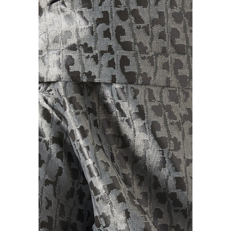 Poca & Poca - Puff-sleeved Cape Jumpsuit Grey