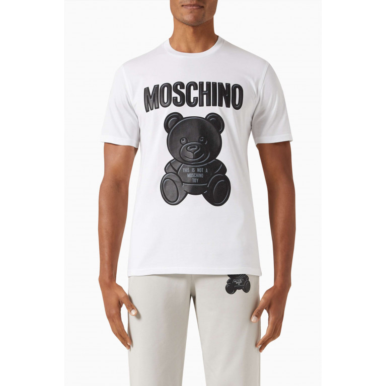 Moschino - Graphic Logo Print T-shirt in Cotton Jersey