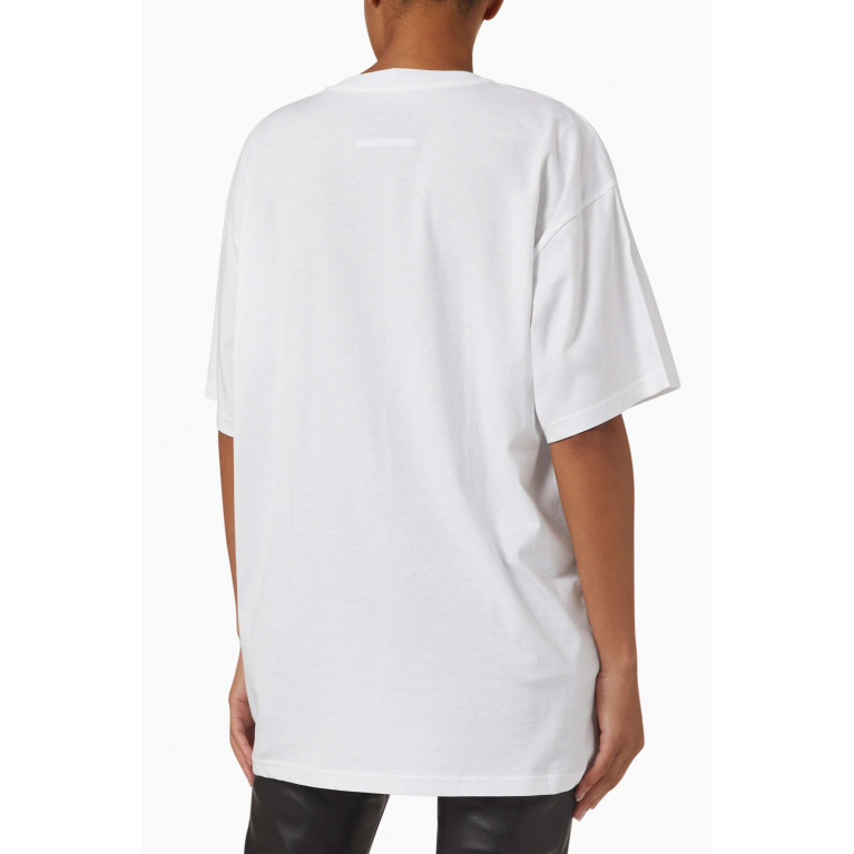 Moschino - Moschino Couture Oversized T-shirt in Organic Cotton White