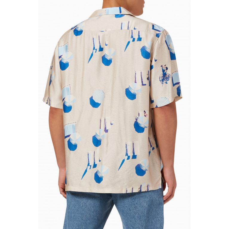 Blue Sky Inn - Beach Shirt in Viscose White