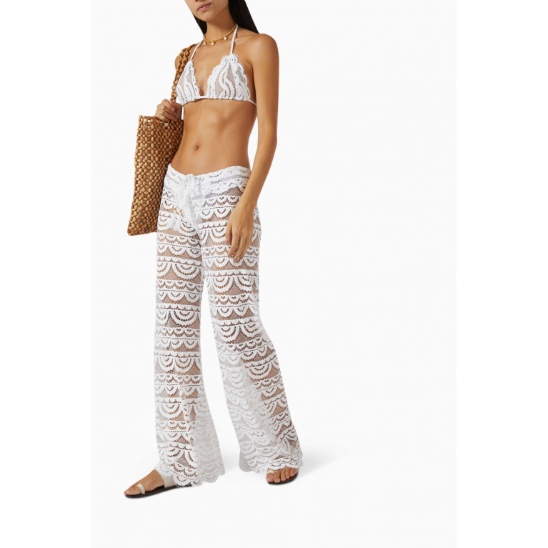 PQ Swim - Malibu Lace Pants in Sheer Nylon Knit