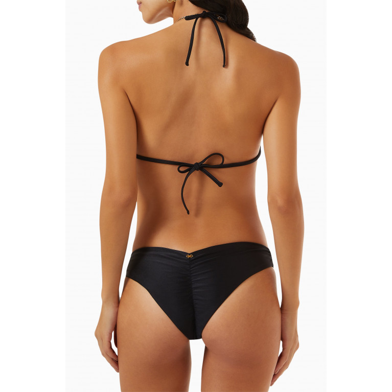 PQ Swim - Basic Ruched Teeny Bikini Bottoms in Stretch Nylon