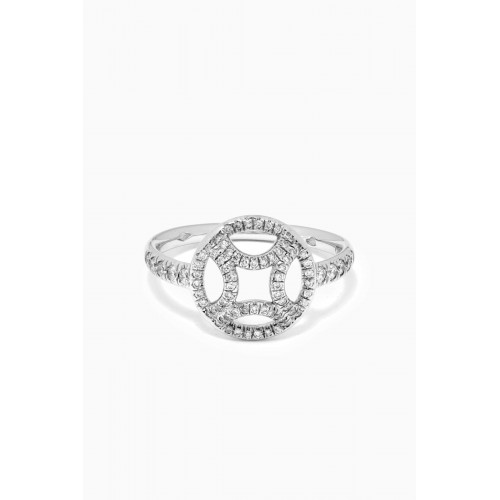 Loyal.e Paris - Perpétuel.le Diamond Pavée Ring in 18k Recycled White Gold