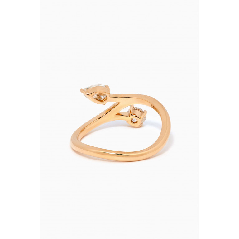 Loyal.e Paris - Toi+Moi Toujours Diamond Pavée Ring in 18k Recycled Yellow Gold Yellow
