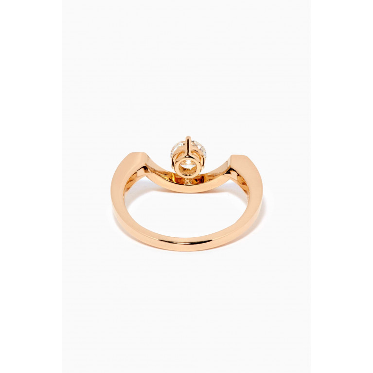 Loyal.e Paris - Intrépide Grand Arc Diamond Pavée Ring in 18k Recycled Yellow Gold