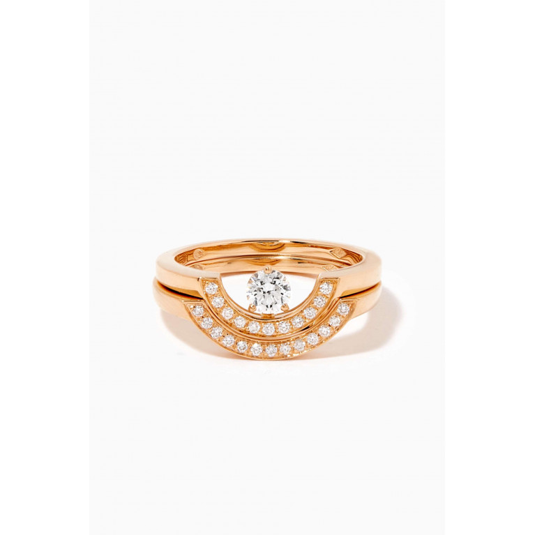 Loyal.e Paris - Intrépide Arc Diamond Pavée Ring Set in 18k Recycled Yellow Gold