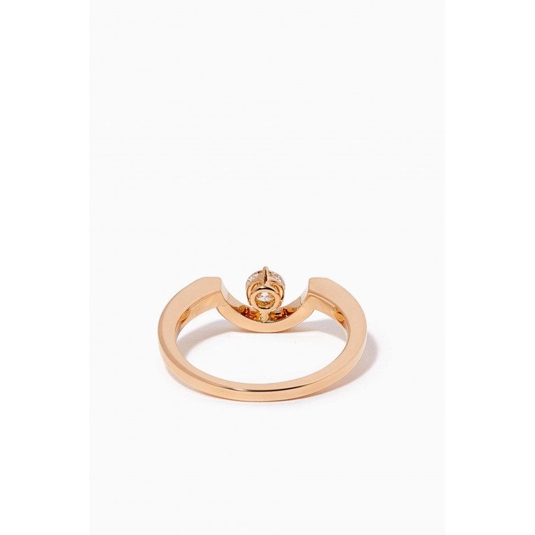 Loyal.e Paris - Intrépide Petit Arc Diamond Ring in 18k Recycled Yellow Gold