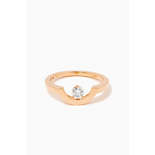 Loyal.e Paris - Intrépide Petit Arc Diamond Ring in 18k Recycled Yellow Gold
