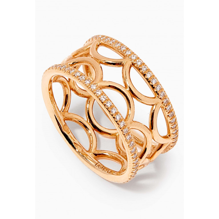 Loyal.e Paris - Perpétuel.le Diamond Semi-pavée Ring in 18k Recycled Yellow Gold