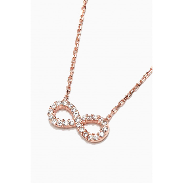 KHAILO SILVER - Infinity Crystal Necklace