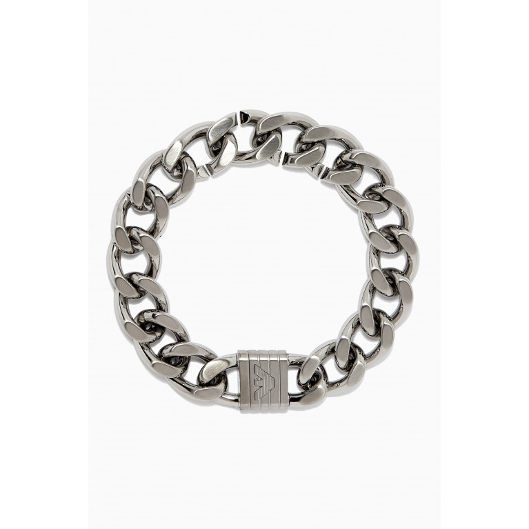 Emporio Armani - EA Chain Link Sentimental Bracelet in Stainless Steel