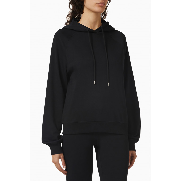 Ninety Percent - Sawyer Relaxed Hoodie in Cotton Fleece Black
