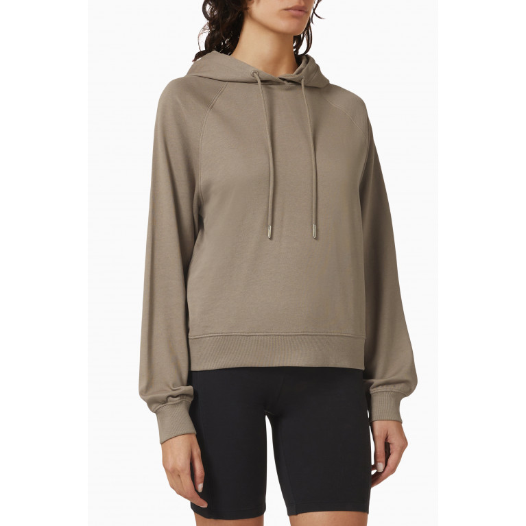 Ninety Percent - Sawyer Relaxed Hoodie in Cotton Fleece Brown