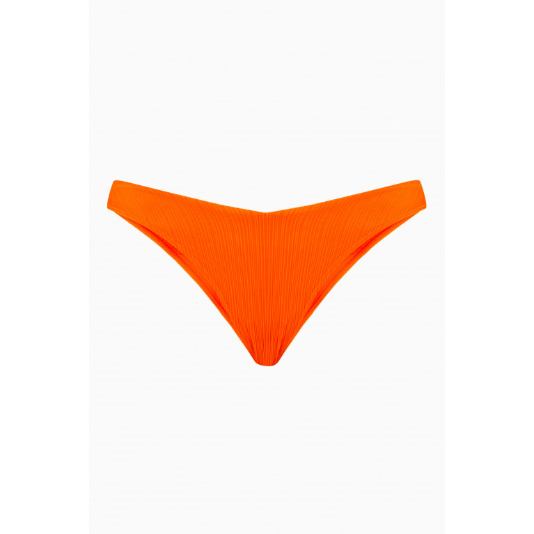 Frankies Bikinis - Enzo Cheeky Bikini Bottoms in Plissé