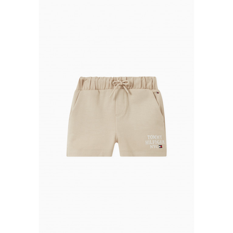 Tommy Hilfiger - Logo Embroidery Sweat Shorts Neutral
