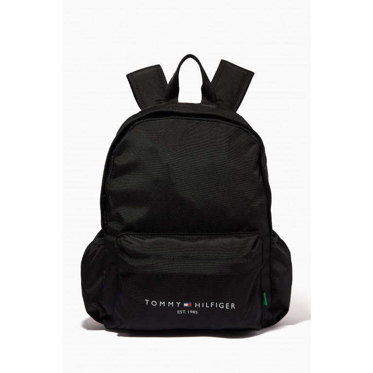 Tommy Hilfiger - TH Established Logo Backpack in Recycled Canvas Black