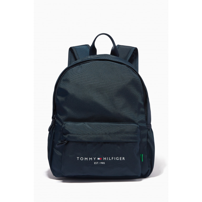 Tommy Hilfiger - TH Established Logo Backpack in Recycled Fabric Blue