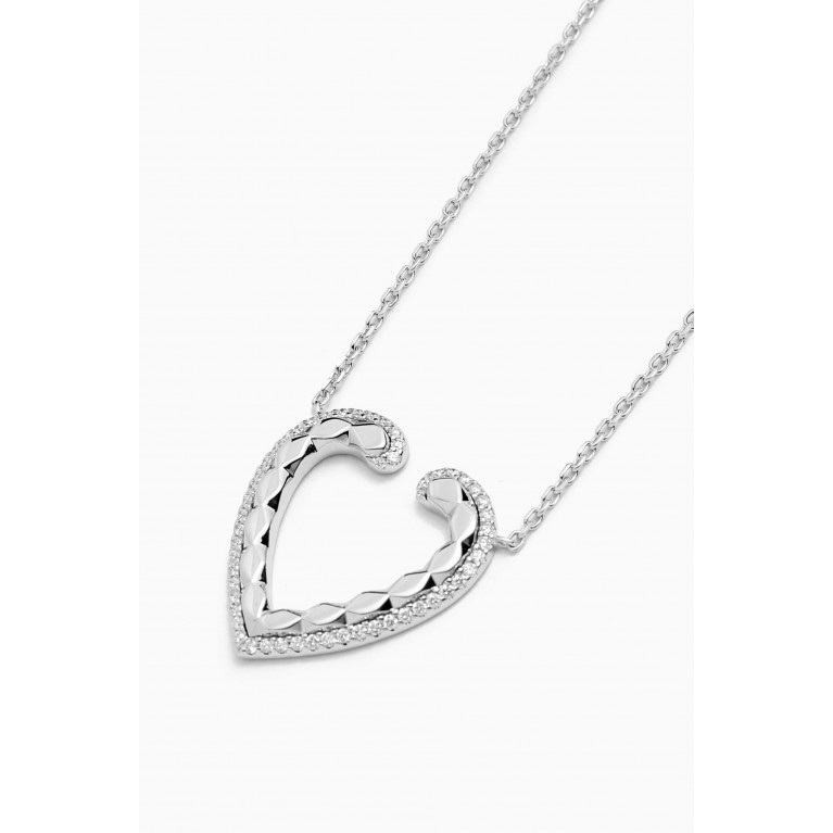 Garrard - Aloria Diamond Pendant Necklace in 18kt White Gold