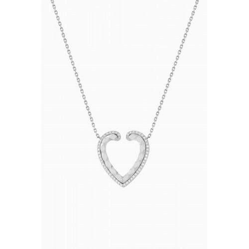 Garrard - Aloria Diamond Pendant Necklace in 18kt White Gold