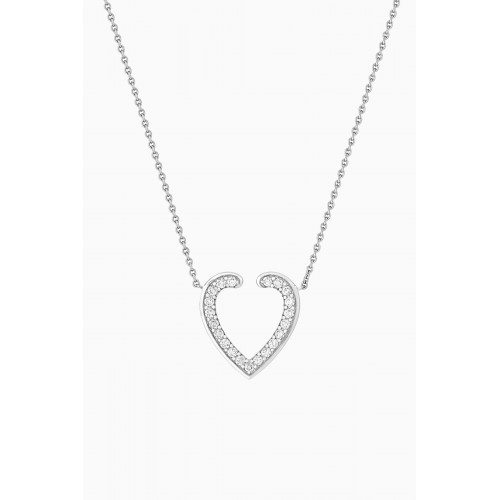 Garrard - Aloria Diamond Pendant Necklace in 18kt White gold