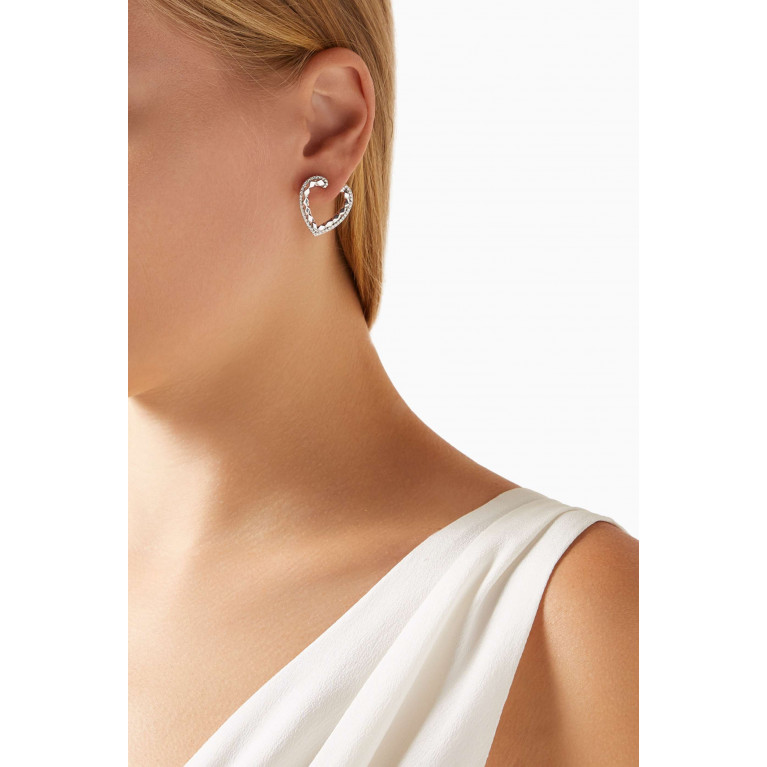 Garrard - Aloria Diamond Stud Earring in 18kt White Gold