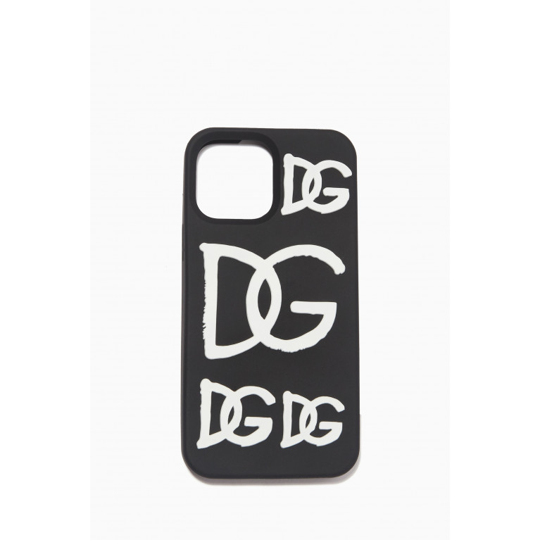 Dolce & Gabbana - DG Logo iPhone 13 Pro Max Cover in Rubber