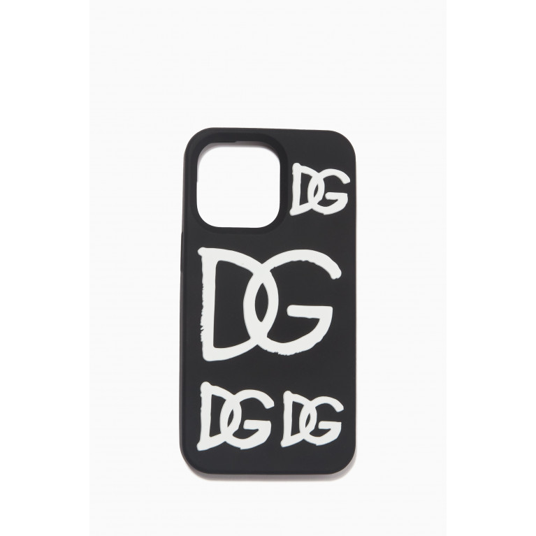 Dolce & Gabbana - DG Logo iPhone 13 Pro Cover in Rubber