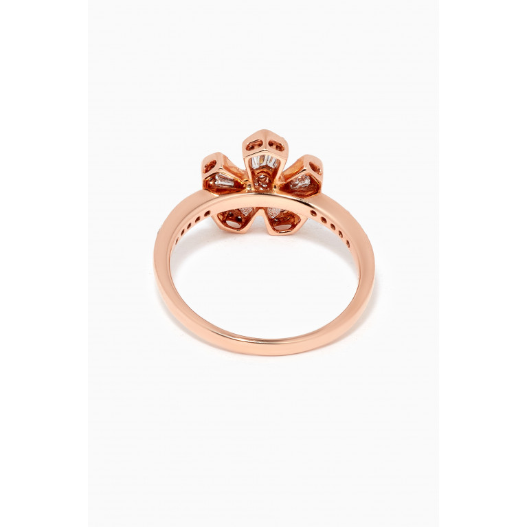 Maison H Jewels - Fleur Medium Diamond Ring in 18kt Rose Gold Rose Gold